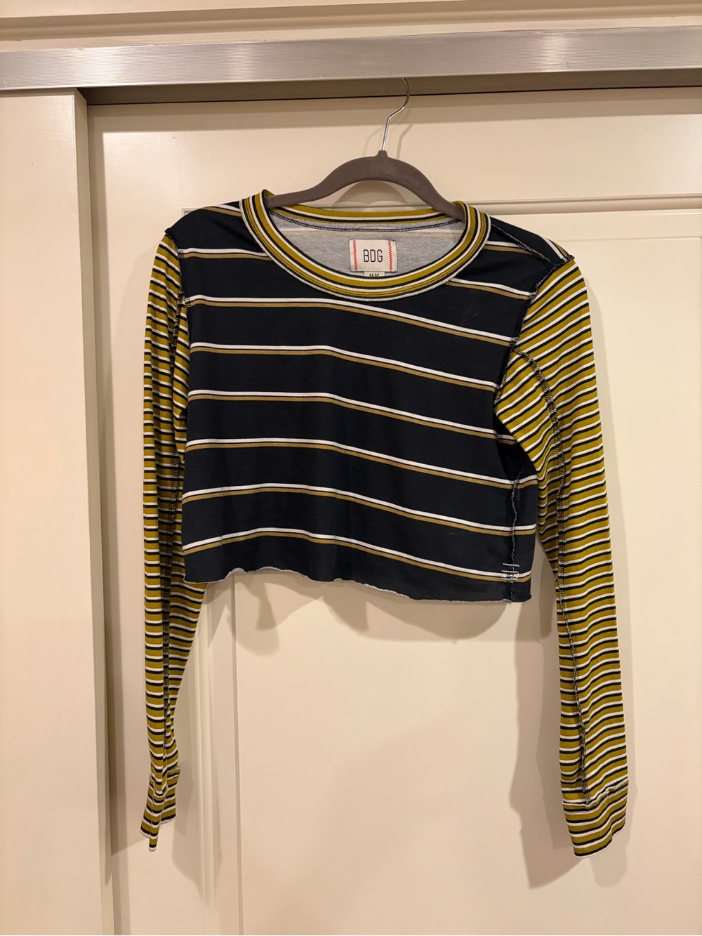 Urban Outfitters Cropped Long-Sleeve Top